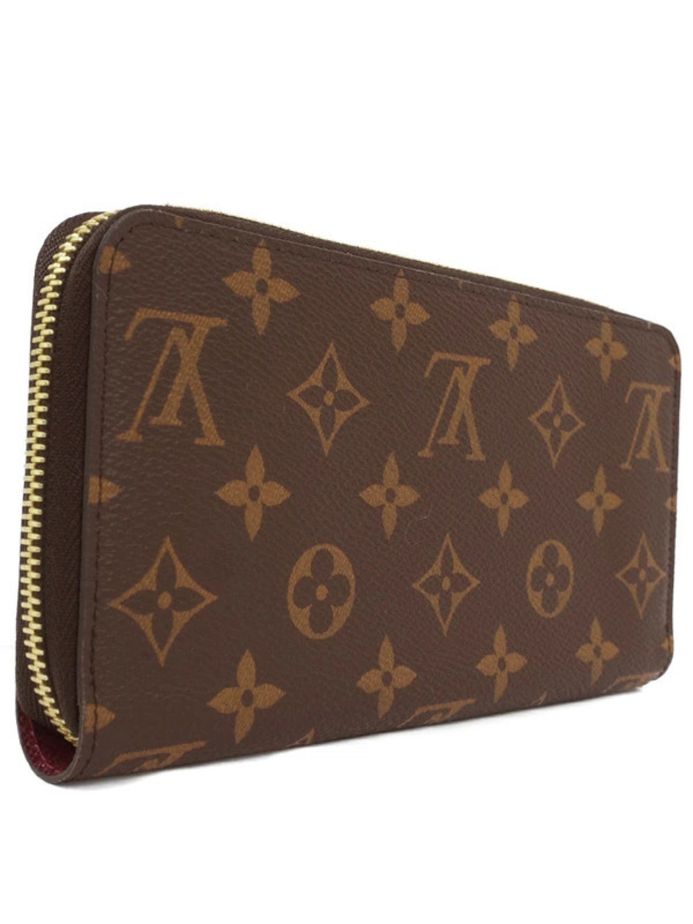 Louis Vuitton Monogram Zippy Long Round Zipper Wallet Brown